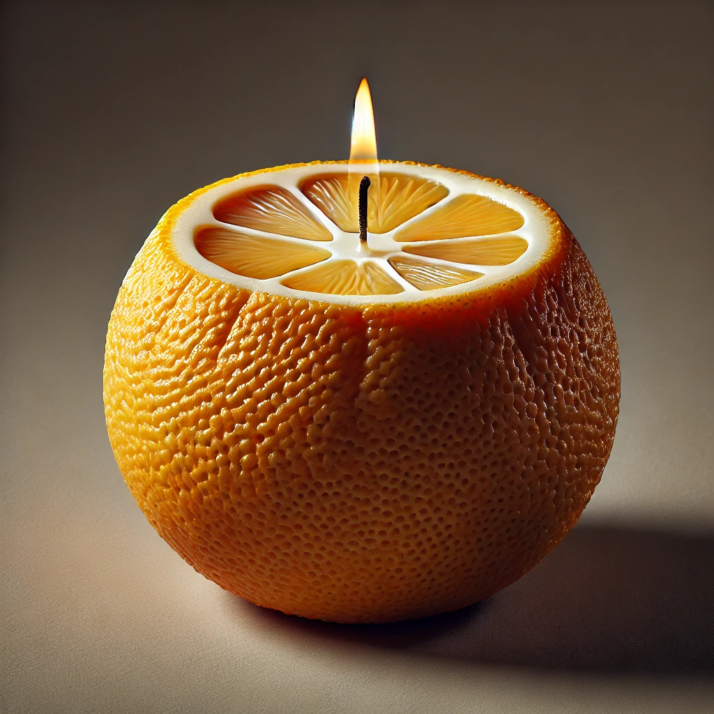 Orange candle
