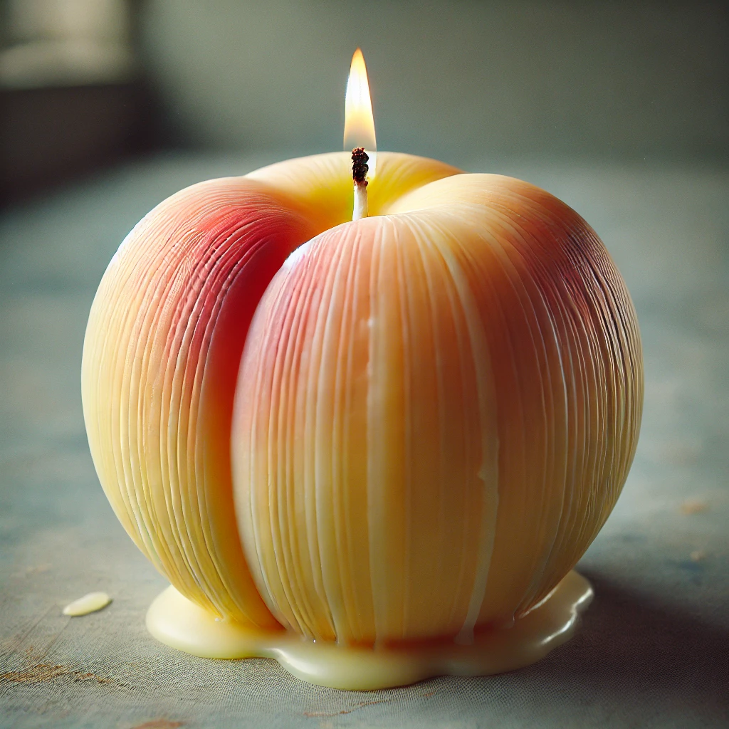 Peach candle