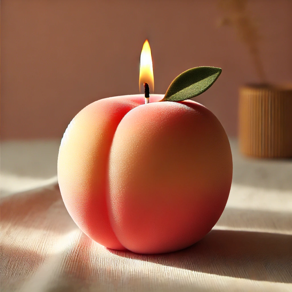 Peach candle