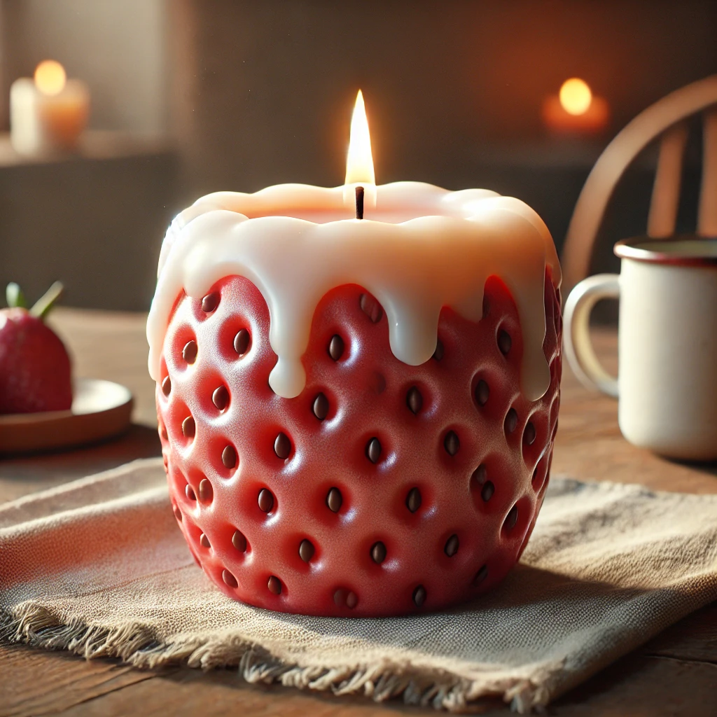 Hand holding a Nourai candle